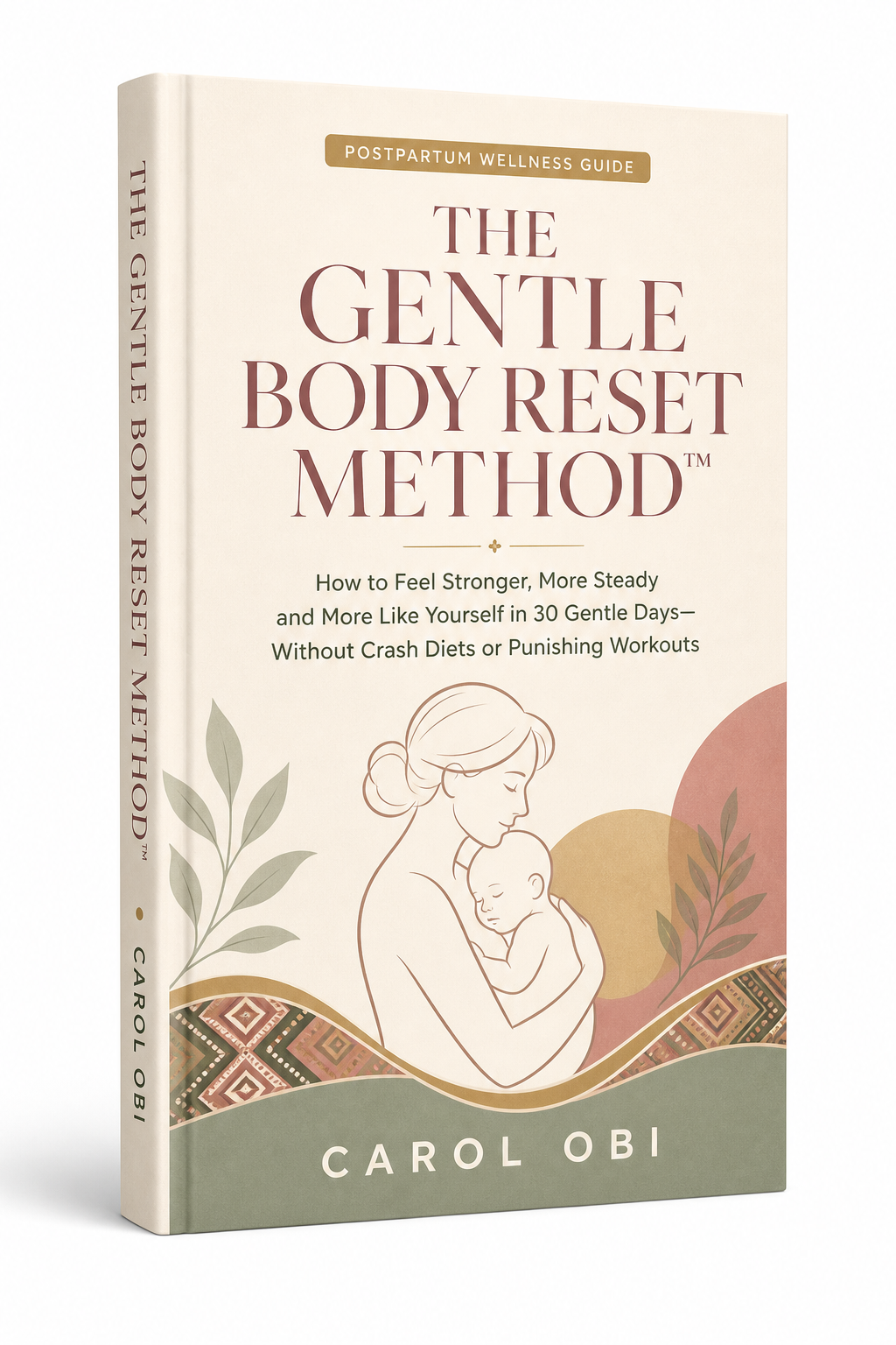 Three-dimensional cover of The Gentle Body Reset Method by Carol Obi