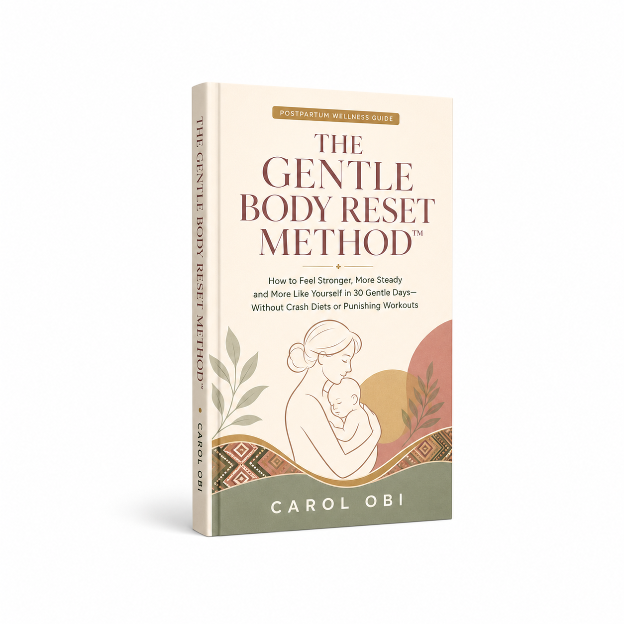 The Gentle Body Reset Method guide shown in a premium book mockup
